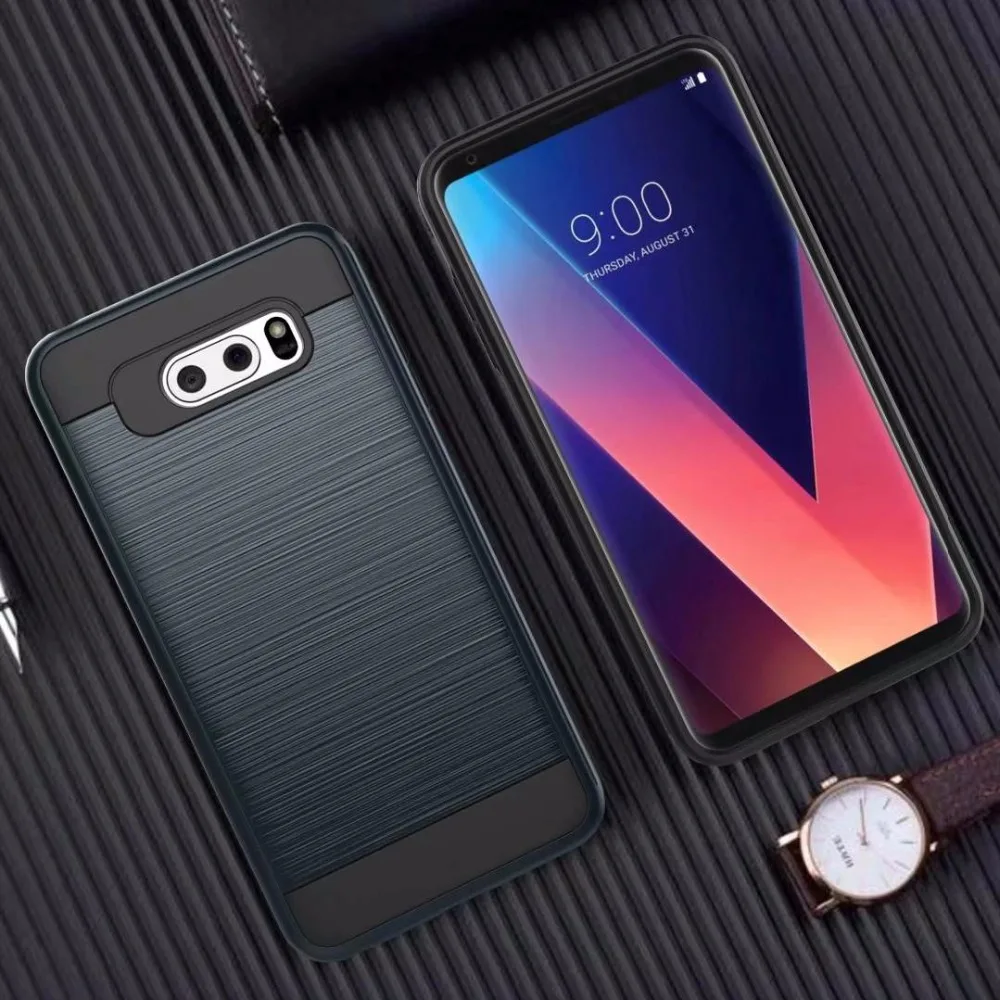 Роскошный Ультратонкий ударопрочный Прочный жесткий чехол из ПК для LG V30