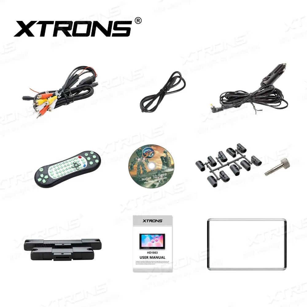2 шт. монитор 10 &quotцифровой экран автомобильный клип на подголовник DVD плеер HDMI USB SD