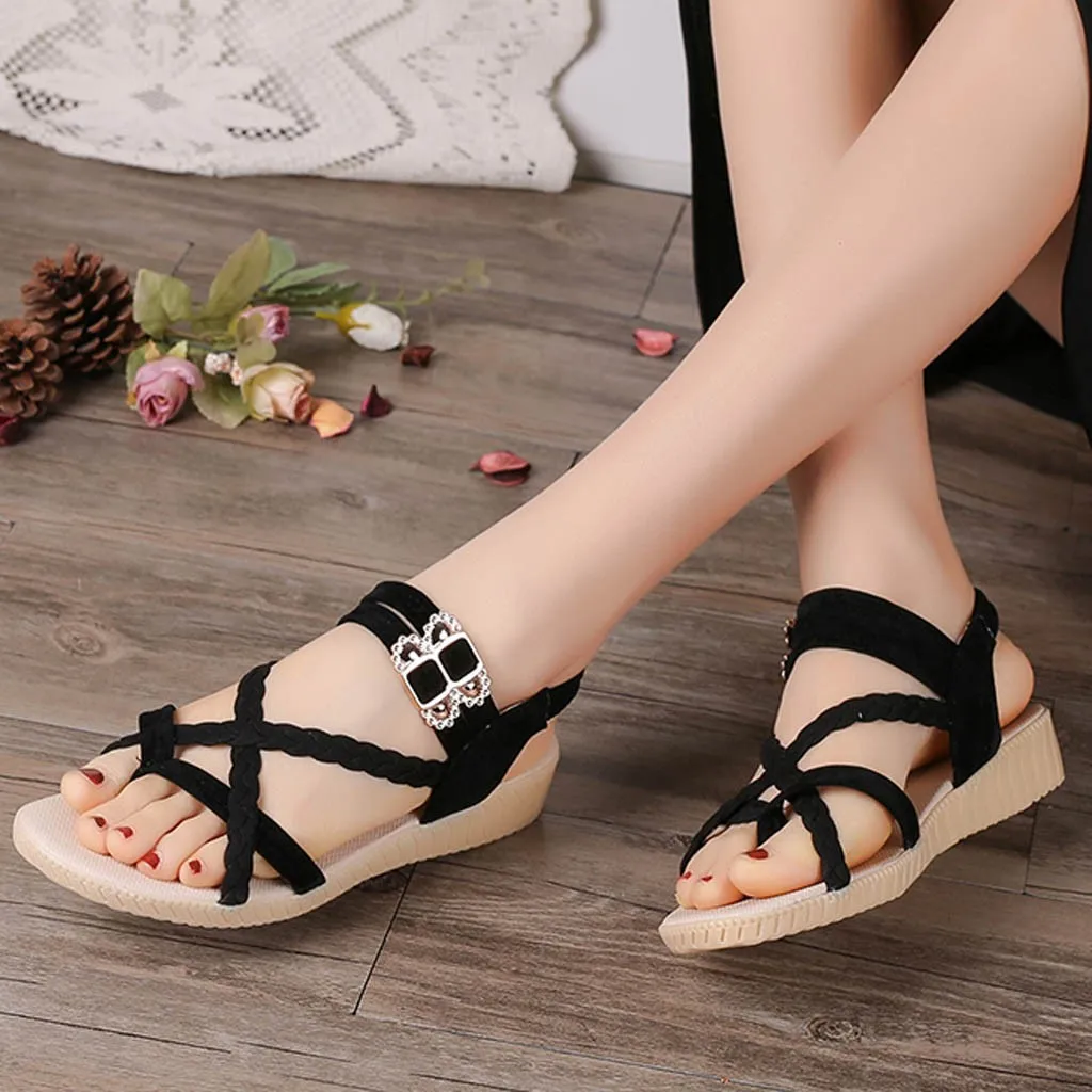 SAGACE/Модные женские Босоножки с открытым носком Студенческая обувь в римском