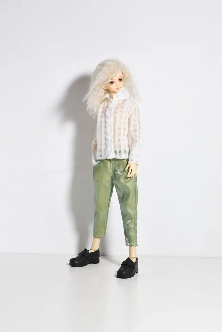 1/4 Кукла одежда холодный черный белый сетка отверстие мода рубашка DIY игрушки для