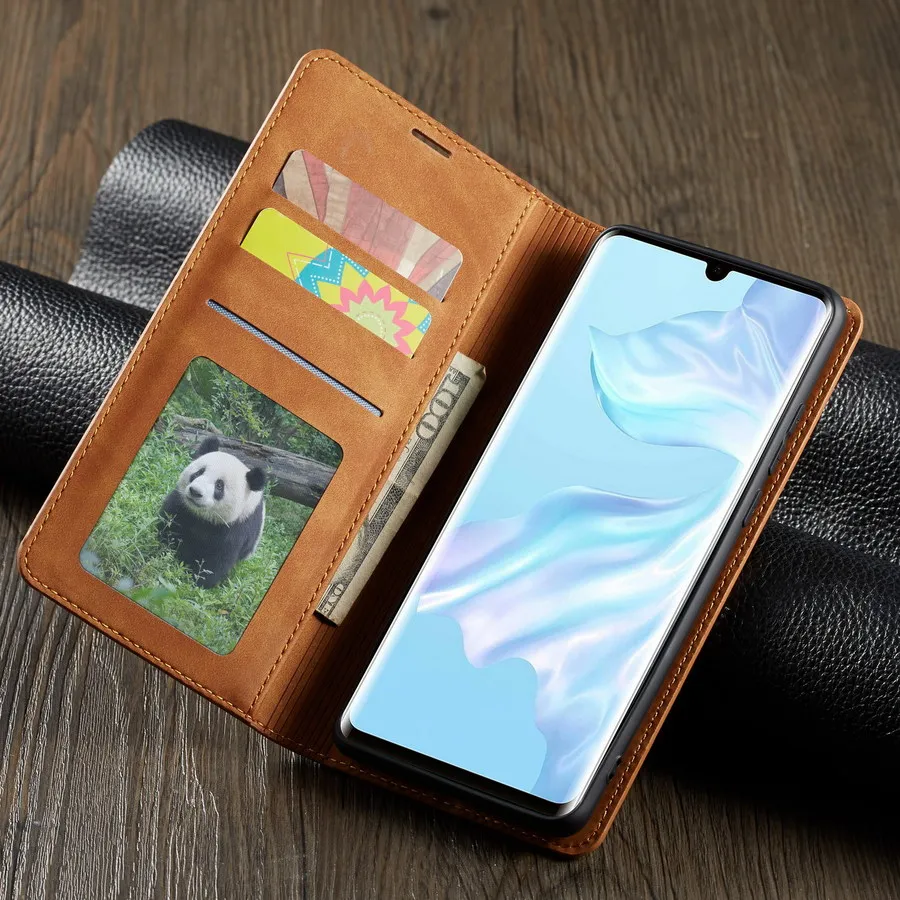Роскошный, с магнитной застежкой кожаный чехол для телефона для huawei P30 Pro P30 Lite Nova/4e P30pro со слотами для карт бумажник чехол Coque силикон