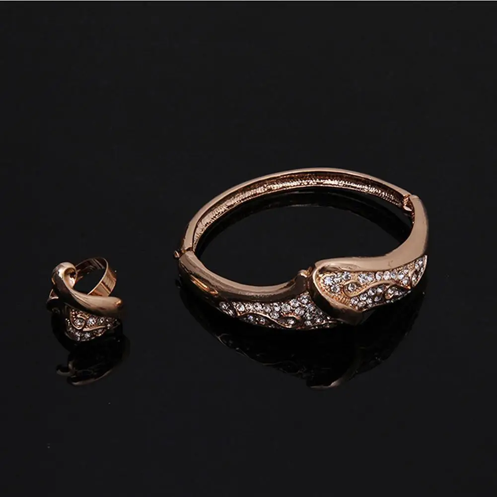 Swan shape African Gold Color Fashion Romantic Bridal Necklace Vintage Women Costume Jewlery Sets | Украшения и аксессуары