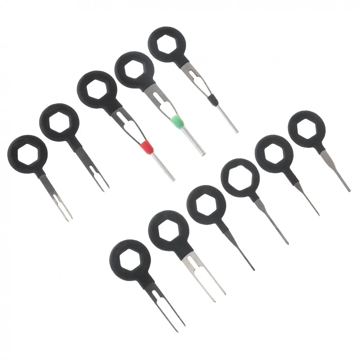 11 шт. универсальная нержавеющая сталь + ПВХ автомобильный жгут проводов обжимной