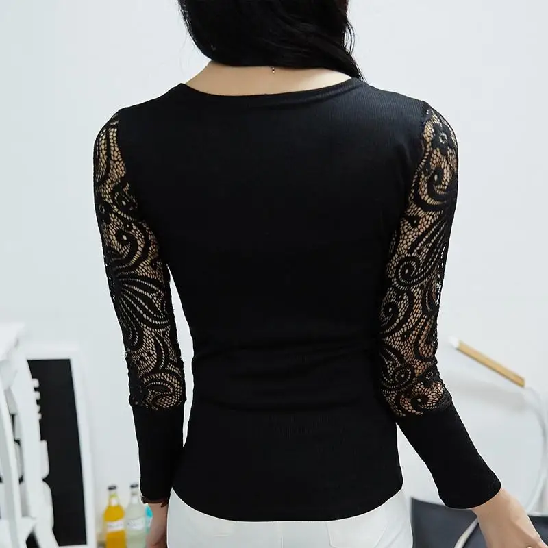 Женская футболка с длинным рукавом и V-образным вырезом большого размера | одежда