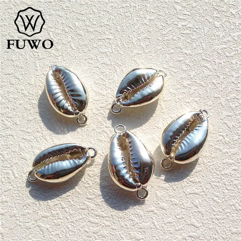 Подвеска в виде ракушки для денег с покрытием из серебра PD517|shell charm|cowrie shellspendant silver
