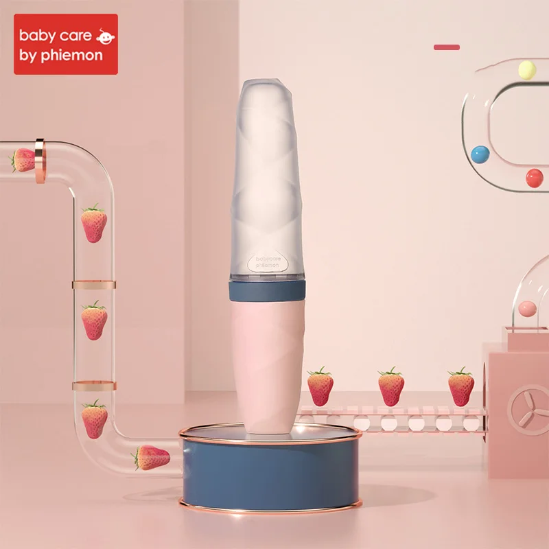 pink 2 Детская силиконовая ложка для кормления, добавка для еды, дозирование рисовых зерен, посуда для новорожденных, Обучающие инструменты для сжимания - Цвет: pink 2