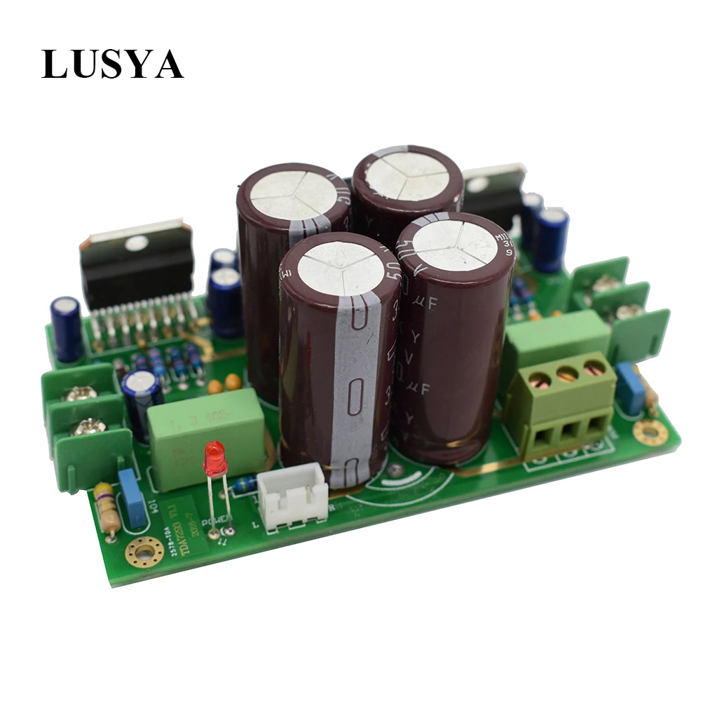 Lusya DIY Kit TDA7293 аудио усилитель доска 100 Вт+ 100 Вт 2,0 двухканальный Amplificador двусторонний погружение золото T0330