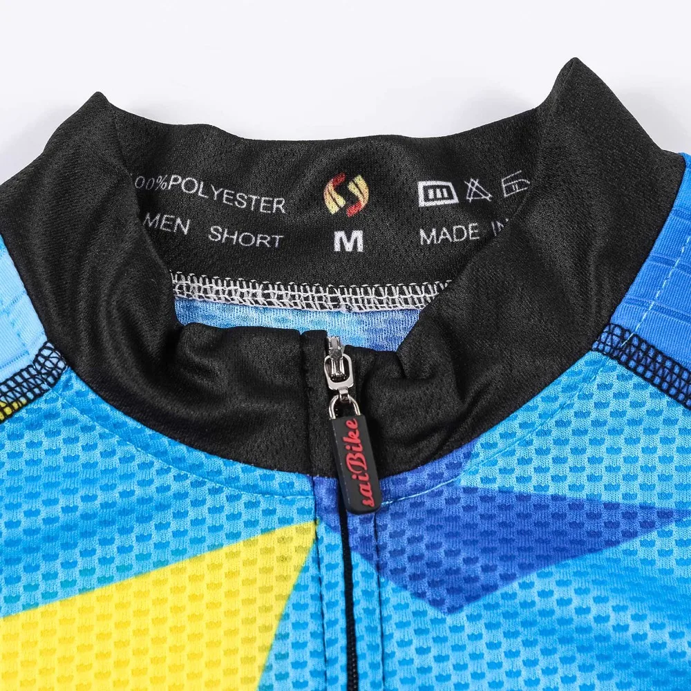 SaiBike наборы для велоспорта мужская летняя одежда для велоспорта быстросохнущая велосипедная одежда Дышащие Топы с коротким рукавом Майки для велоспорта