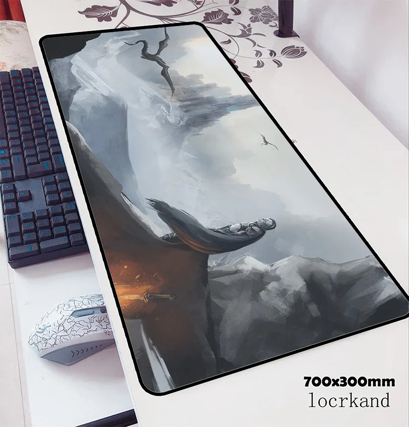 Коврик для мыши dark souls 700x300x3 мм 3d компьютерный коврик геймпад модный игровой