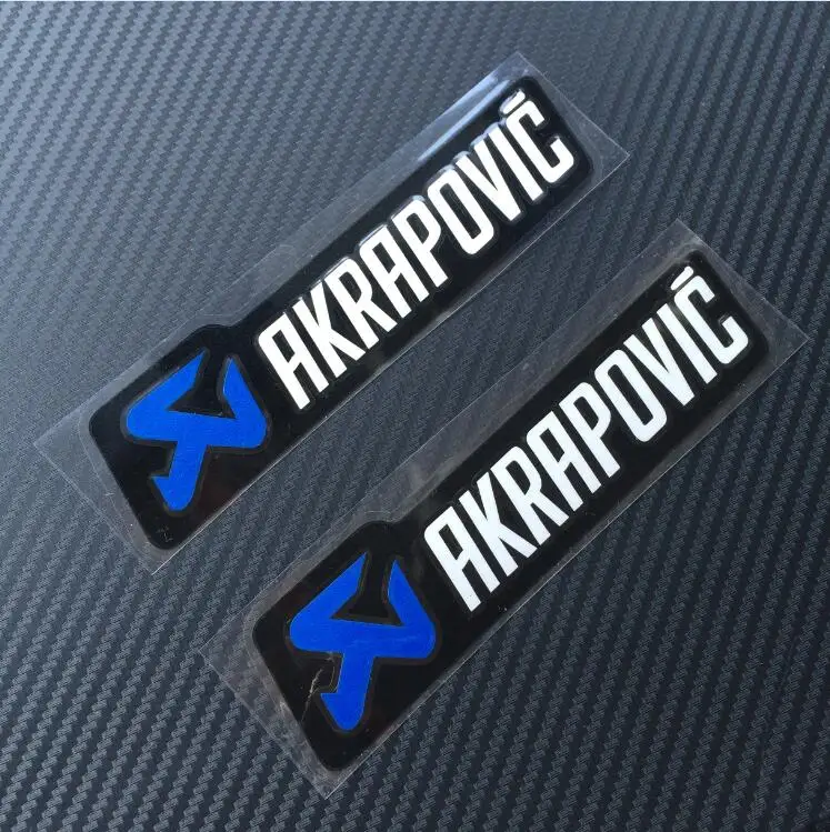Akrapovic выхлопной глушитель Наклейка 15x3.5 cm мотоцикл Наклейки побег-трубы газ vent