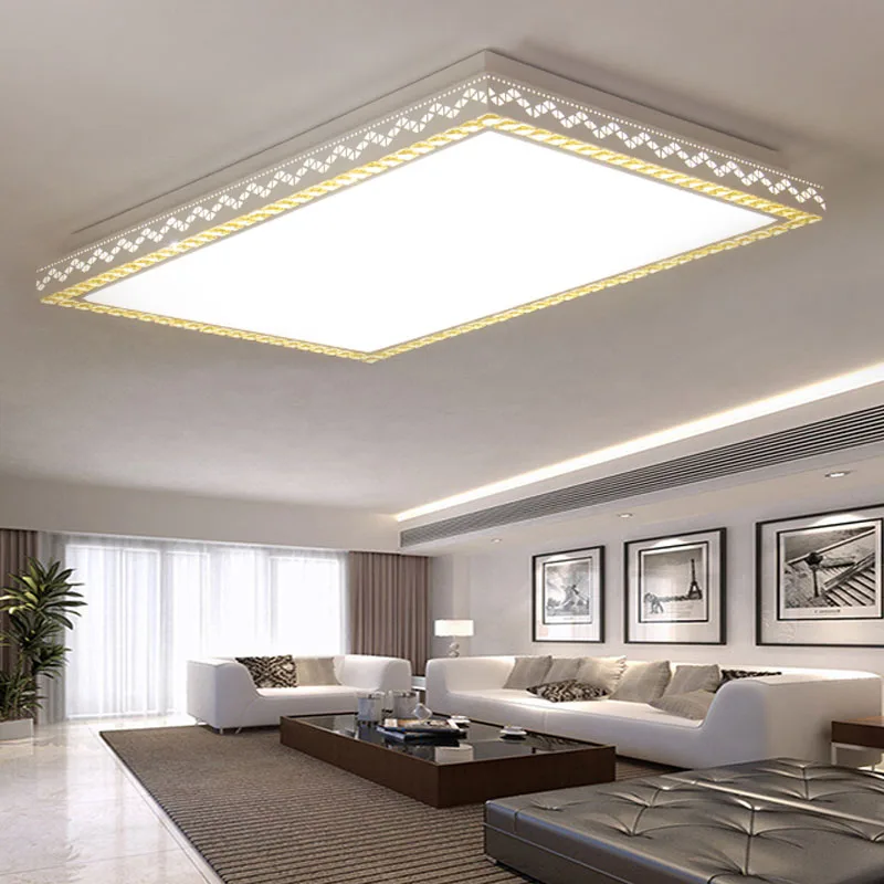 

Living room lamp master bedroom led ceiling lamp simple modern atmosphere home restaurant crystal lamp remote control lamp led