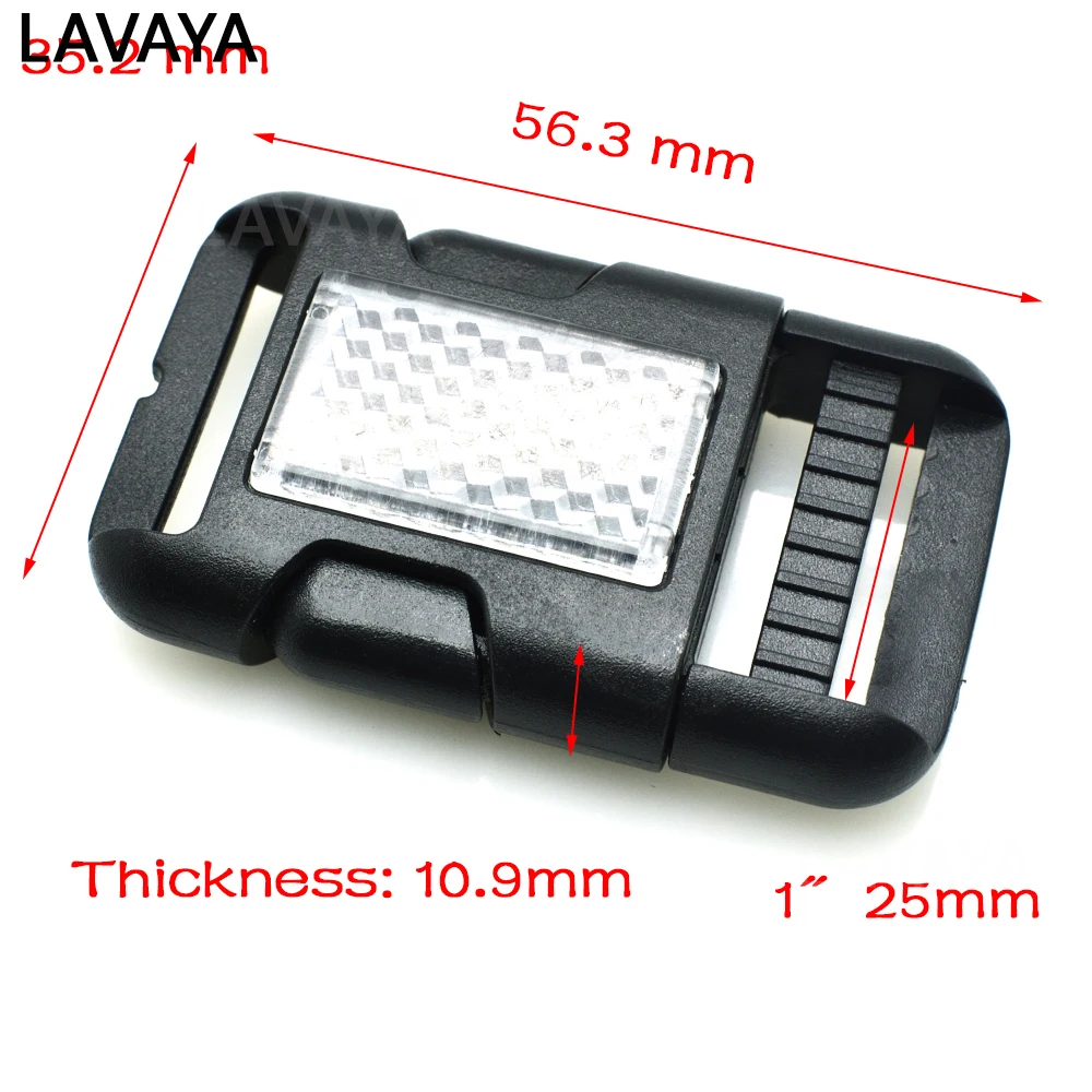 

1pcs/pack 1"Plastic Side Release Buckle Single Adjustable Belts Tactical Backpack Straps Webbing 25mm