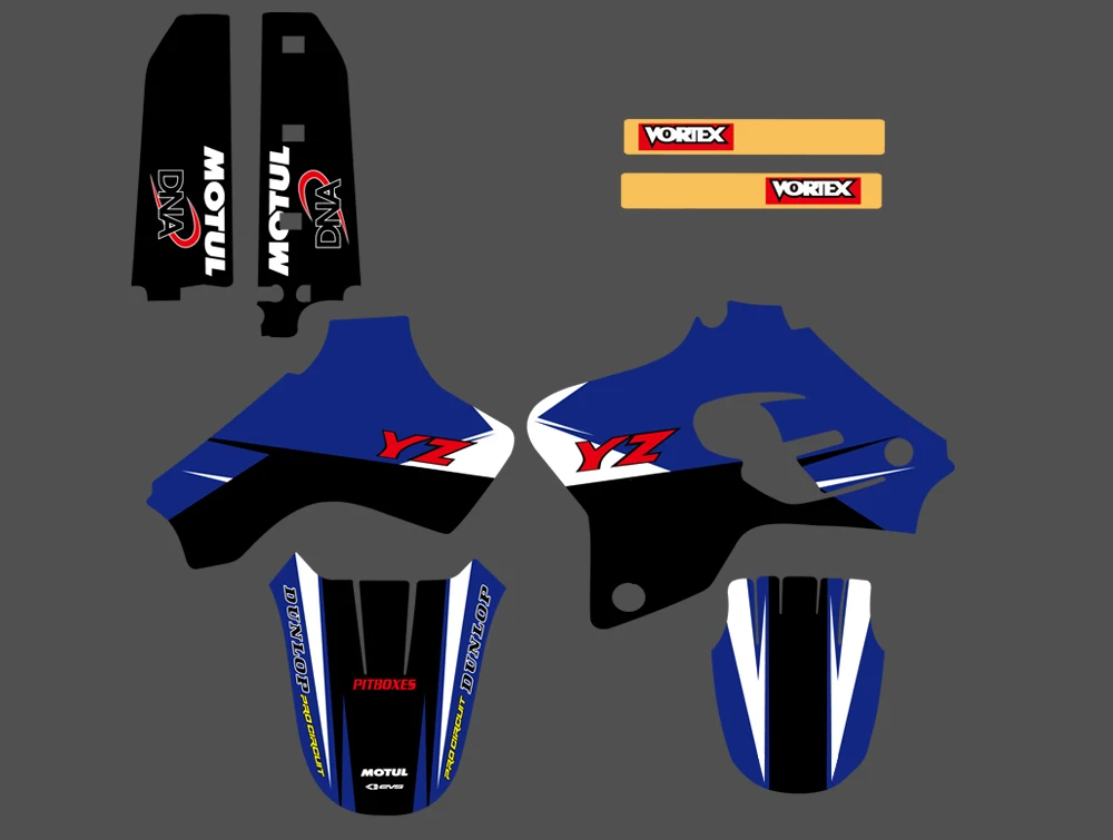 Графика и фоны наклейки Наборы для Yamaha YZ80 YZ 80 1993 1994 1995 1996 1997 1998 1999 2000 2001|sticker kit|for