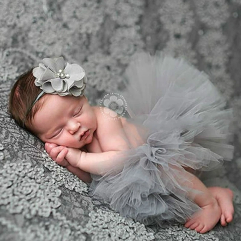 1 комплект детская одежда для фотосъемки милые юбки девочек и повязка на голову с