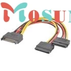 Mosunx Simplestone SATA Power 15-контактный y-сплиттер кабель адаптер папа-мама для жесткого