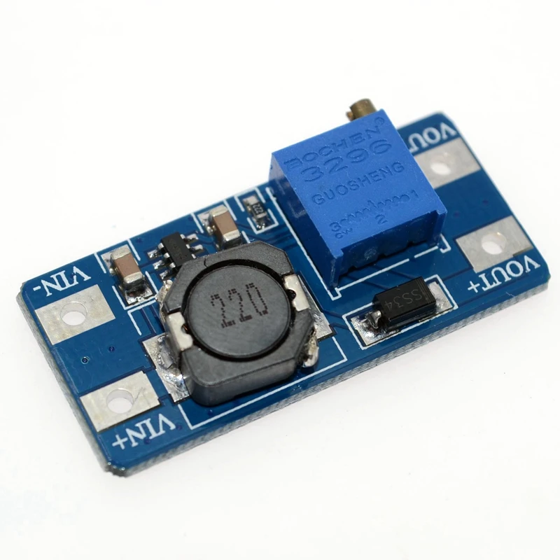 Штатив MT3608 регулируемый Повышающий Модуль 2А с MICRO USB 2в 24в до 5В 9В 12В 28В LM2577|step up|5v to