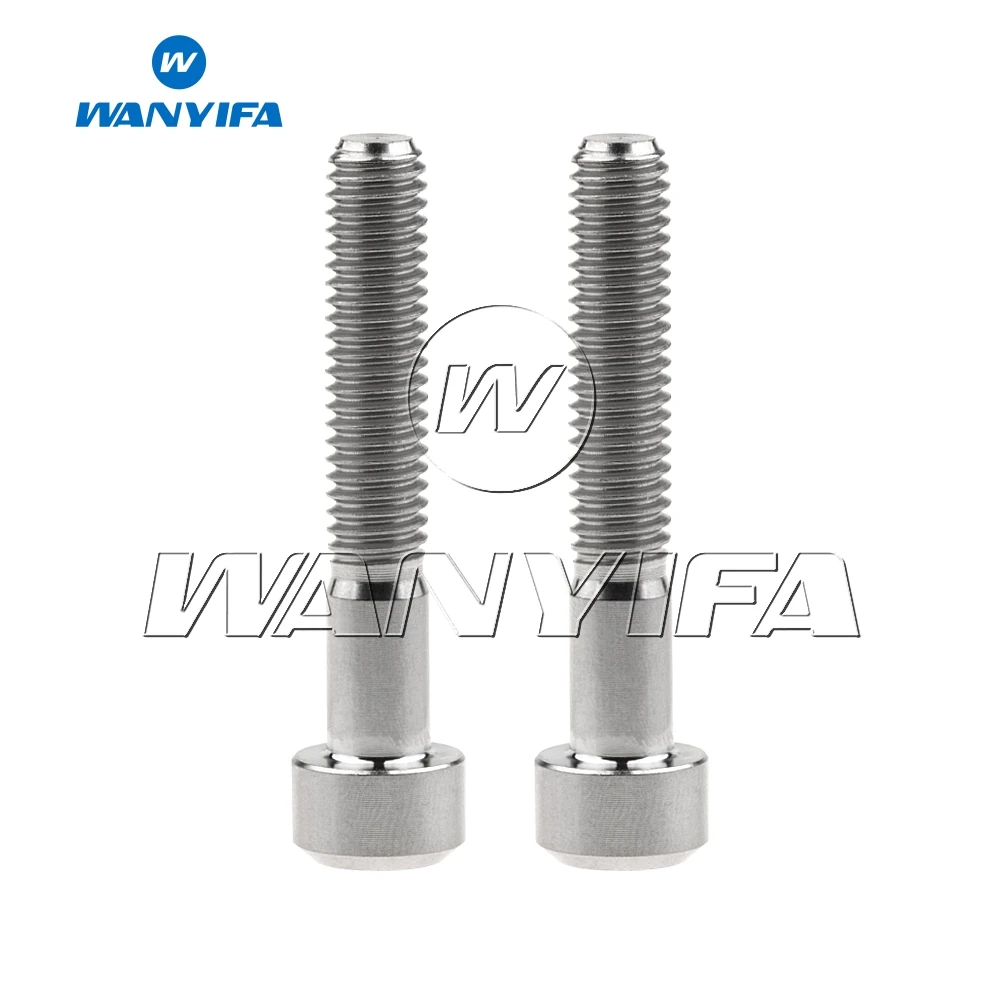 2 шт. титановый Ti M6x35mm шестигранный болт для руля велосипеда|Дверные зажимы из
