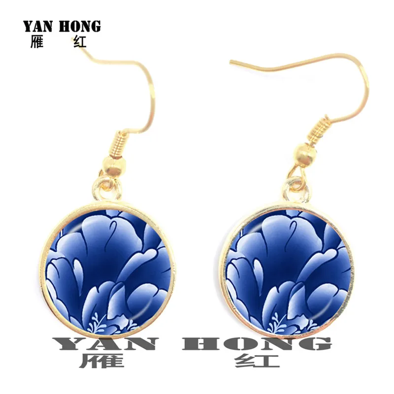 Модные и красивые серьги производство стеклянных кристаллов 16 мм китайский