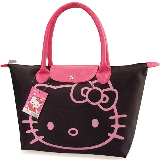 2012Hotsale+Free Shipping New Arrival Hello Kitty Bag /Shopping Bag/Hand BagBlack Pnk Red Rose pink 1PCS | Багаж и сумки