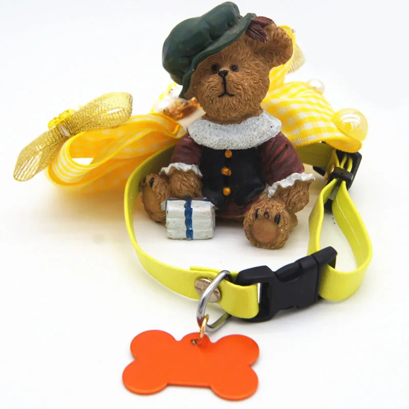 Маленький большой галстук бабочка для собаки колокольчик жемчужный ошейник