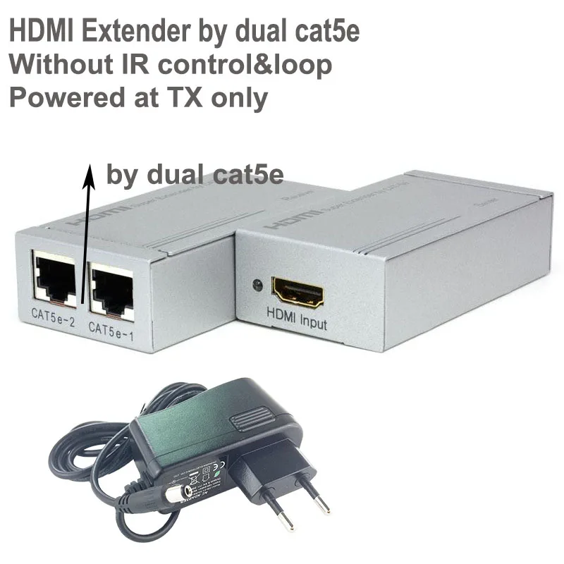 Hdmatters HDMI удлинитель по cat5e/6 кабель до 60 м для PS4 HDTV DVD передатчик HDMI и ресивер