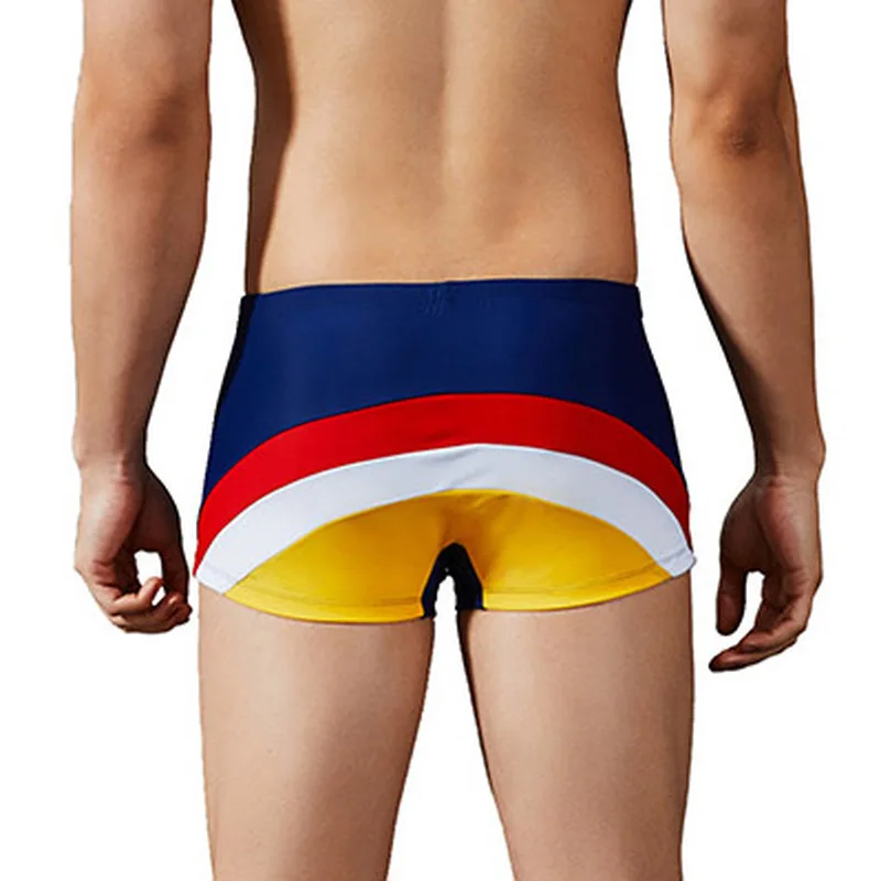Для мужчин Плавание одежда Maillot De Bain для мальчиков Радуга костюмы шорты боксеры