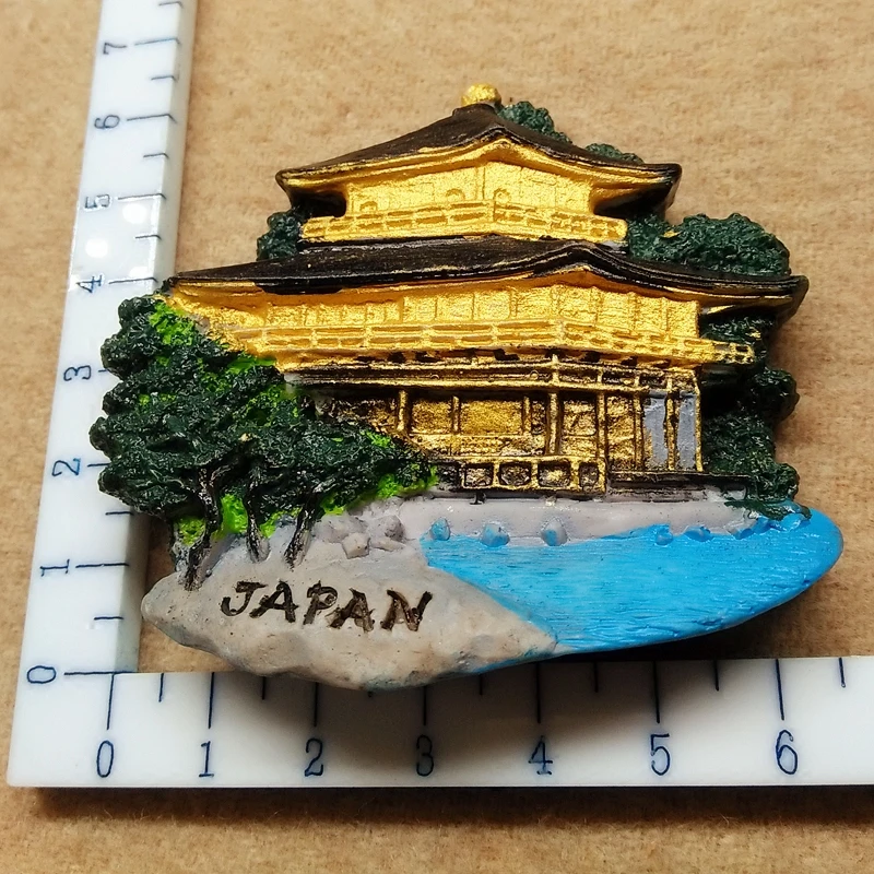 Japan Kyoto Golden Pavilion Temple 3d solid resin refrigerator | Дом и сад