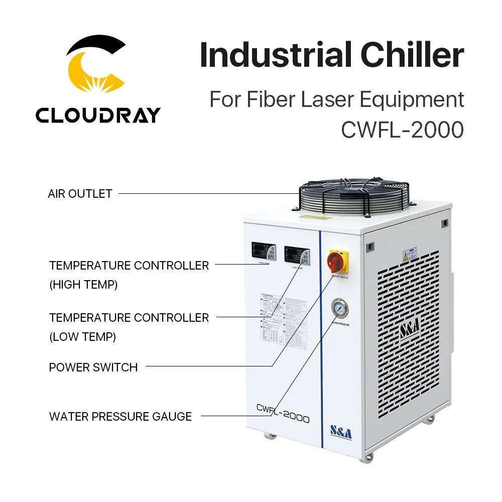 Cloudray S & A CWFL 2000EN 2000AN 2000BN промышленный воздушный водяной охладитель для