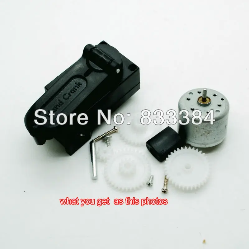 3V DC рукоятка дизель-генератор Динамо Зеленая энергия коробка передач DIY kit |