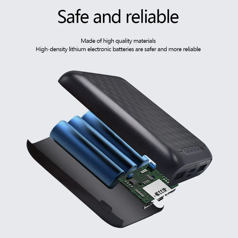 Mi ni 10000 мАч портативное зарядное устройство типа C PD для iPhone Xiaomi mi 9 внешний