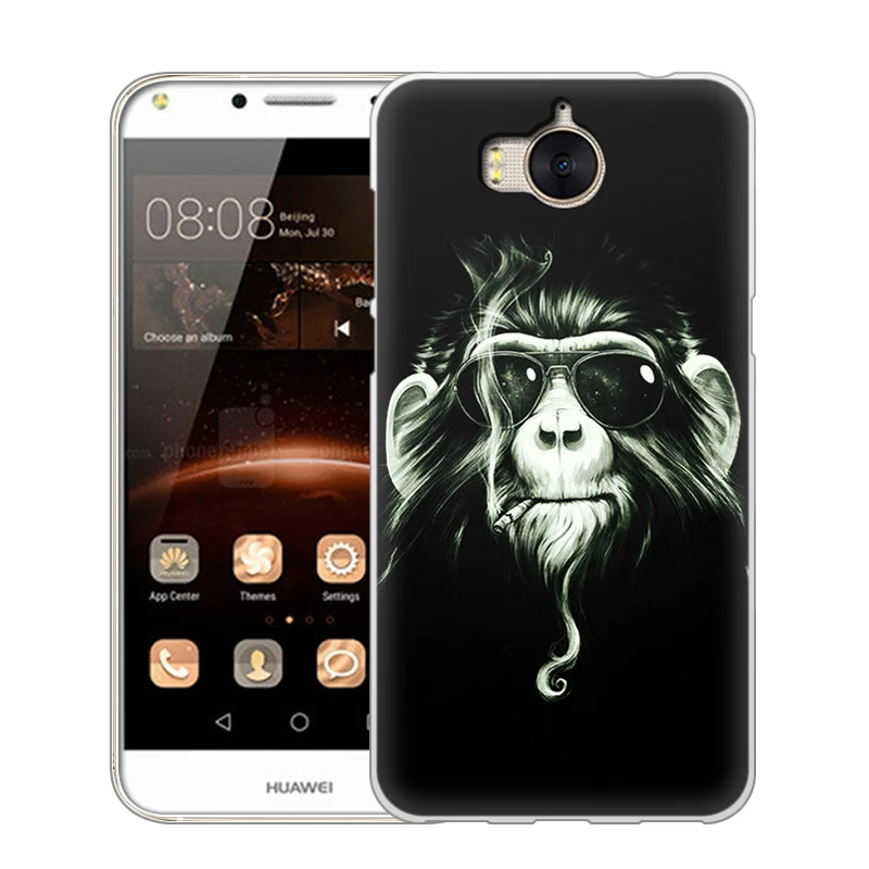 EiiMoo чехлы для телефонов Huawei Y6 2017 чехол силиконовый мягкий мультяшный Y5 / Nova Young Capa