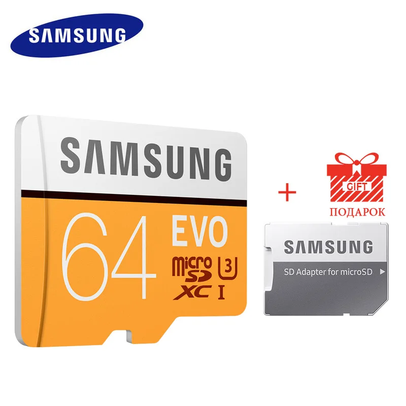Карта памяти Micro SD SAMSUNG 16 ГБ, 32 ГБ, 64 ГБ, 128 ГБ, 256 ГБ, MicroSD карты SDHC, SDXC Max 95 Ms, EVO 32 ГБ, 64 ГБ, C10, TF, флеш-карта Micro