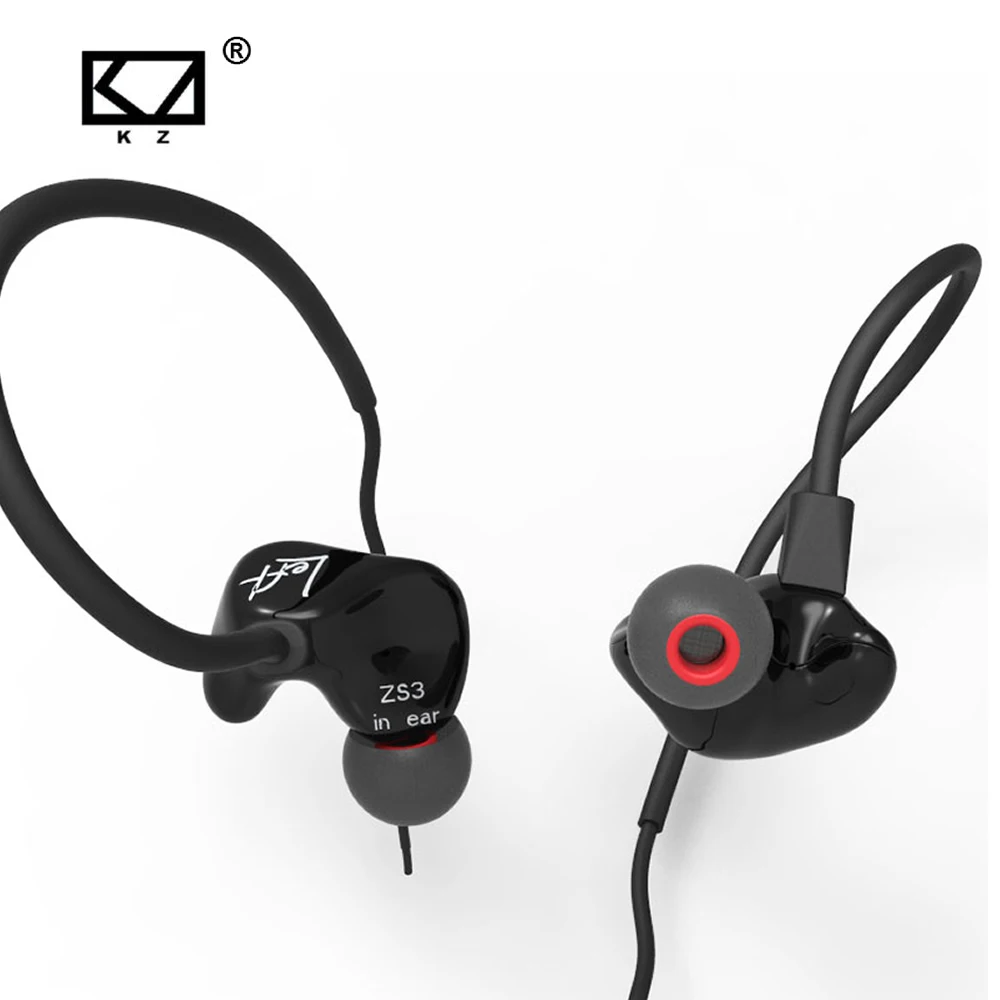 KZ zs3 Hifi наушники гарнитура металлический тяжелый бас звук с/без микрофона для