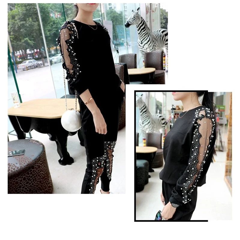 Женский спортивный костюм большого размера 4XL с длинным рукавом|piece set women|set