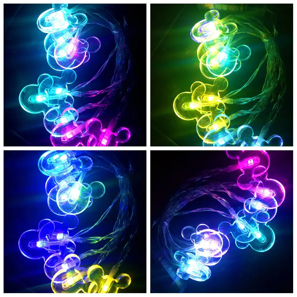 Girl Gift Light String Decor Mickey Mouse Kid Child Birthday 10 LED Carnival Christmas New Year Wedding Party Festival | Освещение