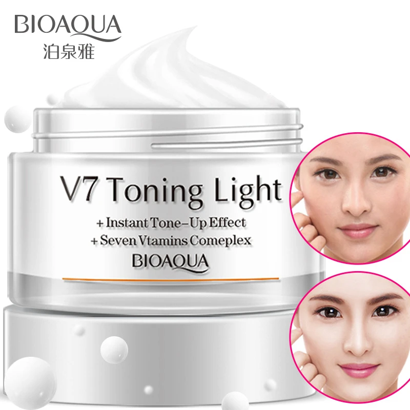 

DHL Delivery 100pcs BIOAQUA V7 Toning Light Face Cream Vitamins Complex Repair Face Skin Care Day Creams Moisturizers Face Care