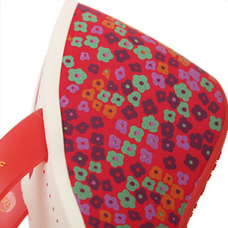 Фирменные сандалии клин дамы Пляжная Летняя обувь на платформе шлепанцы женская