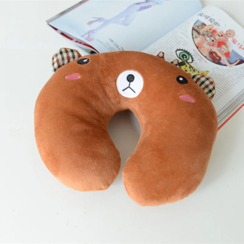 

30CM One Piece Animal/Fruit Doll Cartoon U Sleeping Pillow Type Multifunctional Office Neckguard Cushion Girl Gift Free Shipping