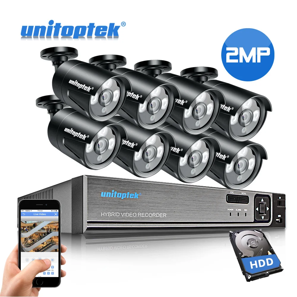 8CH HD 4MP Система охранного видеонаблюдения POE NVR CCTV система безопасности комплект