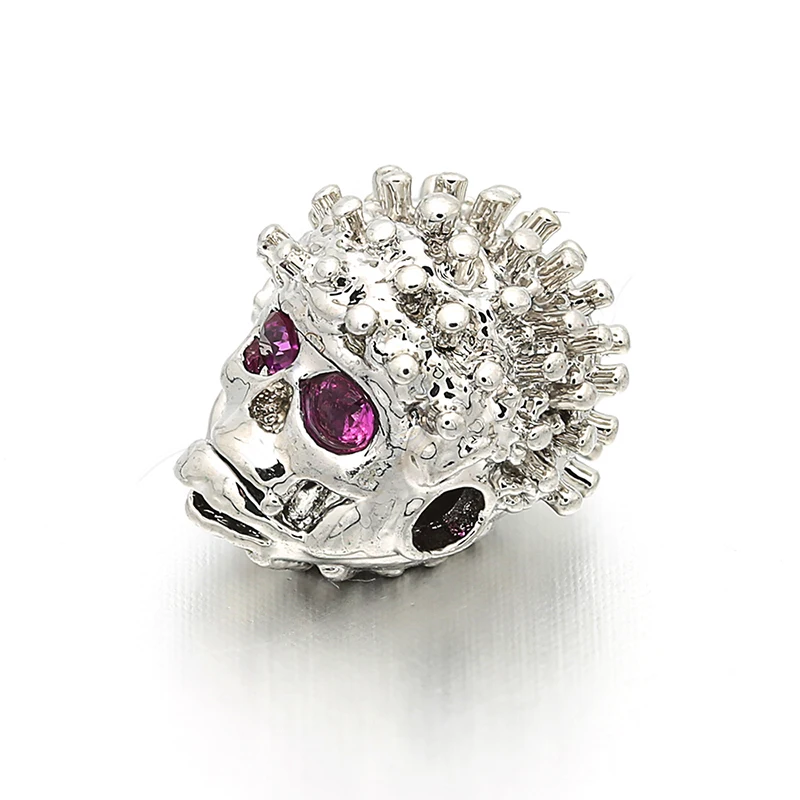 10mm*11mm new Hip hop element copper modeling micro-inlaid zircon CZ jewelry accessories suitable DIY necklace bracelets | Украшения и