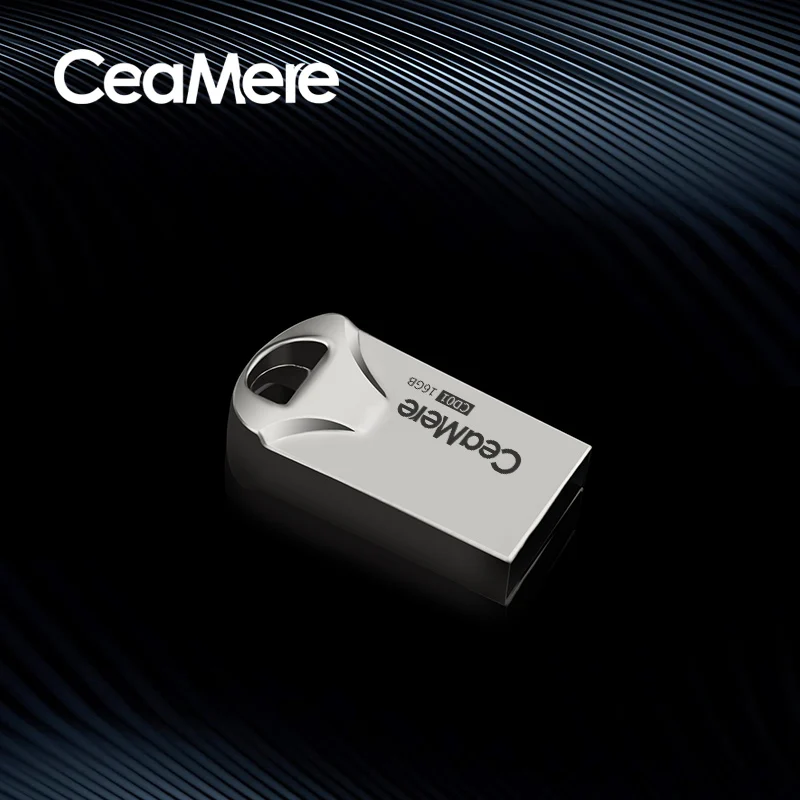 Ceamere CD01 USB флеш накопитель 8 ГБ/16 ГБ/32 ГБ/64 Гб мини металлический Флешка 2 0 карта