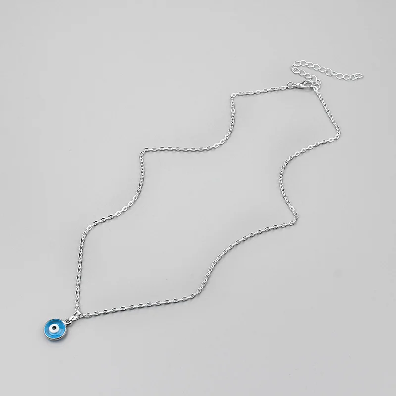 Ожерелье MEIBEADS стеклянное очаровательное подвесное синее модное защитное