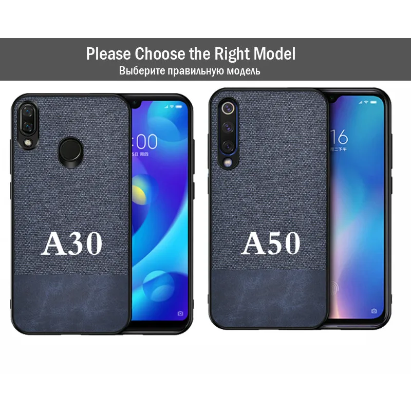 Для samsung Galaxy a70 a50 a40 a30 чехол, ткань, силикон, ТПУ, бампер, Жесткий ПК, задняя крышка для samsung Galaxy a80 A10 чехол