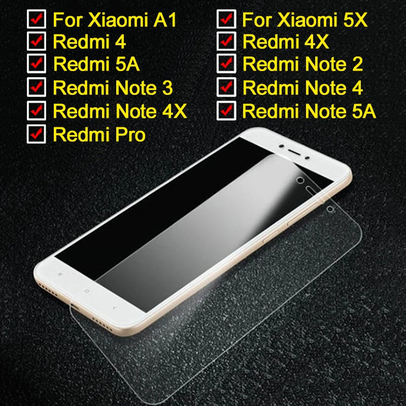 Защитное стекло для redmi 5a xiaomi xaomi xiomi xiami 5x a1 закаленное защиты экрана note 4x x 4 3 2 pro x4