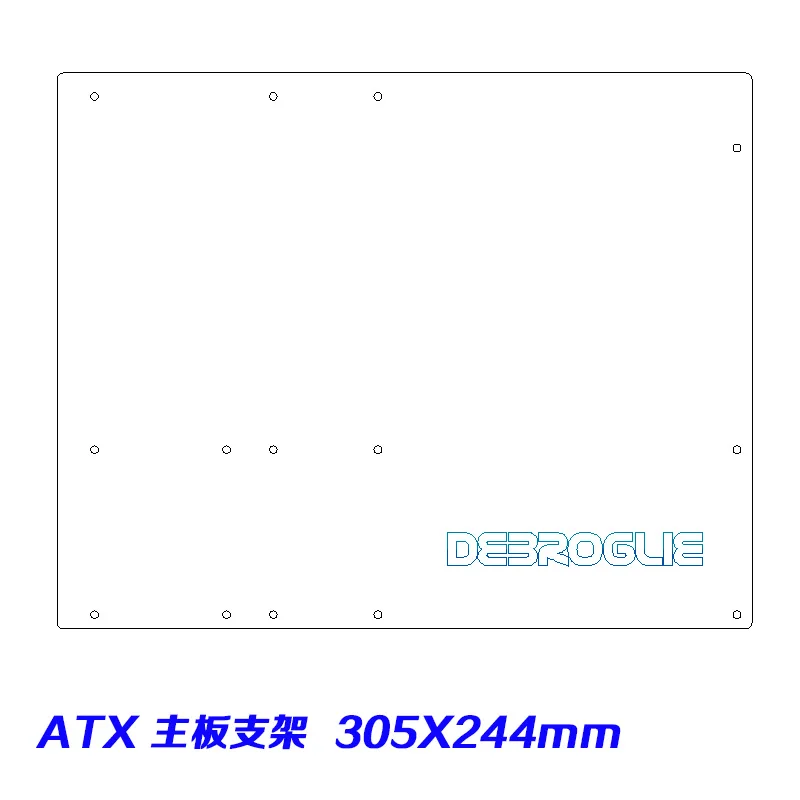 ATX DIY PC разгонный тестовый стенд открытая рамка для ITX MATX ATX компьютера мини ПК HTPC воздушный чехол кронштейн DIY голая поддержка видеокарты - Цвет лезвия: ATX