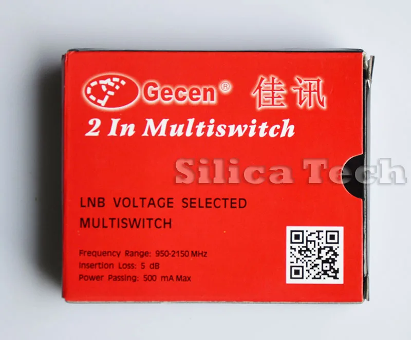 Gecen 2x2 13V/18V in 2 out Satellite LNB V/H multi-switch MS-2201 | Электроника