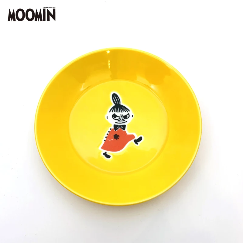 Японский стиль Moomin керамические кружки милый объем чашки 316 мл кофейная чашка глазурь цвет мультфильм Закуски Блюдо подарок на день Святого Валентина - Цвет: Diameter 13.5cm