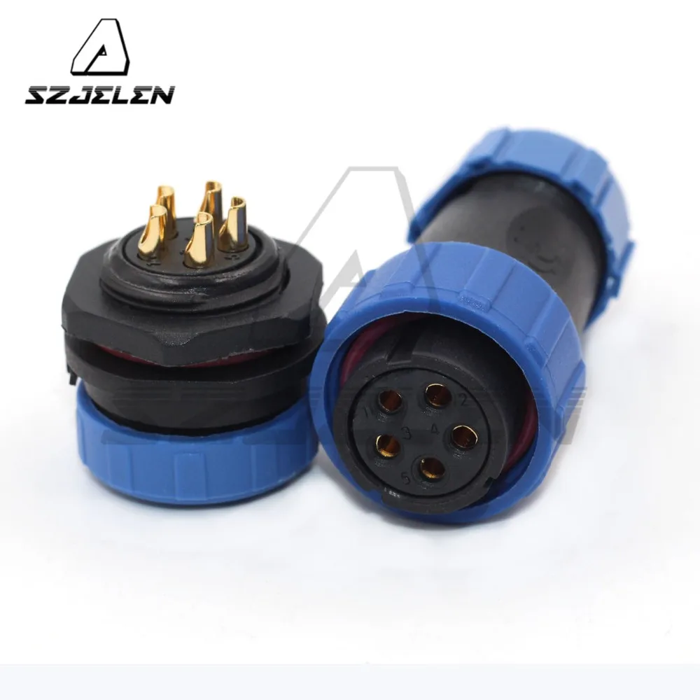 SP2110/SY2112 5 pin Connector Plugs &amp Sockets ip68 Electrical Auto Power Male and Female Wire Waterproof Connectors | Обустройство