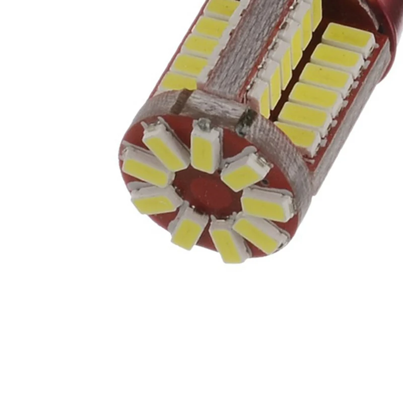 2 шт. T10 Led Canbus W5W 3014 57SMD белые Автомобильные светодиодные лампы интерьерные для
