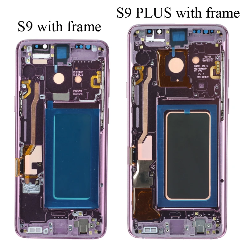 SUPER AMOLED имеет ЖК-экран с рамкой для SAMSUNG Galaxy S9 G960 S9 Plus G965 кодирующий преобразователь сенсорного экрана в сборе